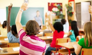 Teenagers in classroom